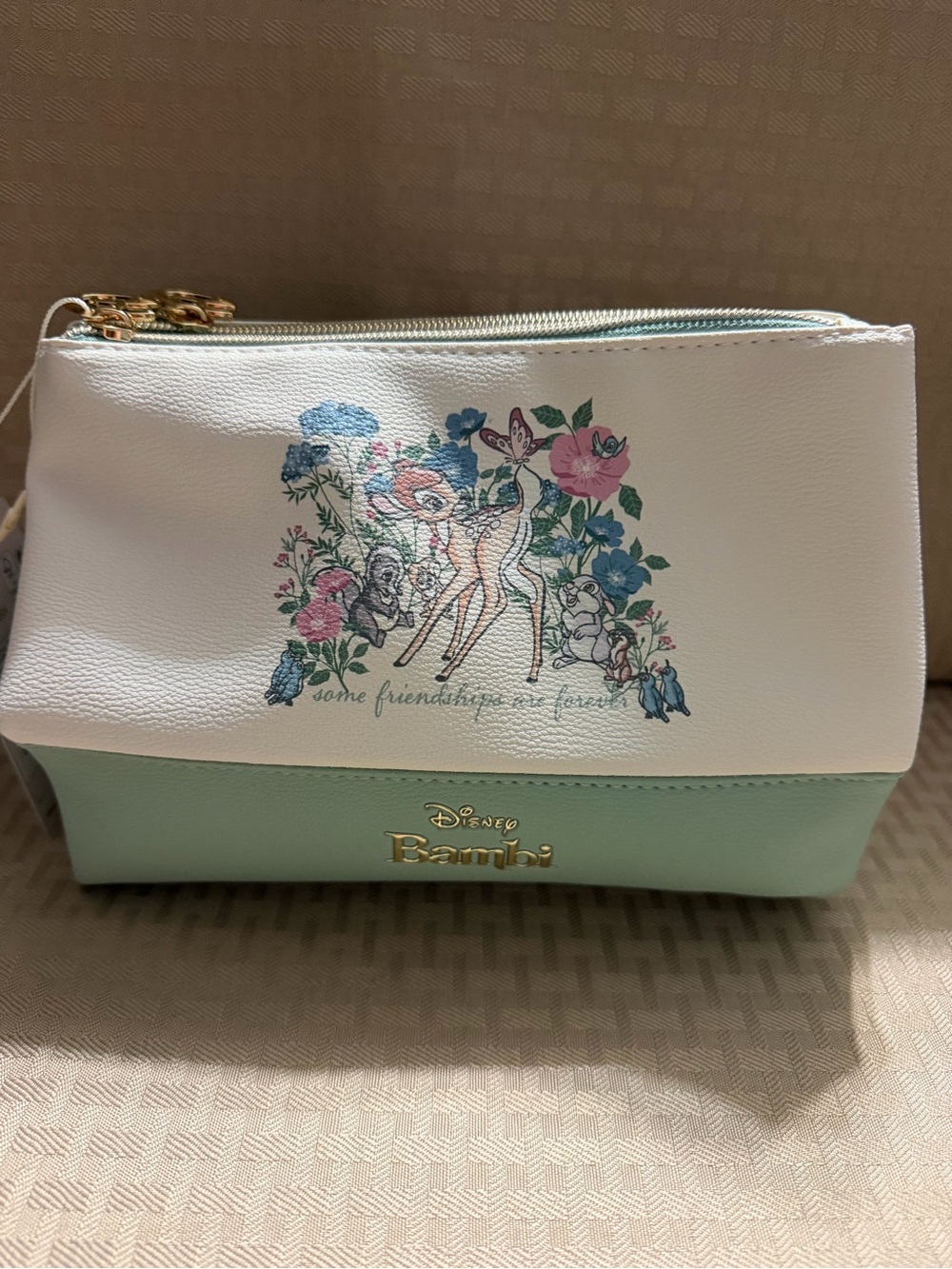 Bambi Floral Zip Makeup bag